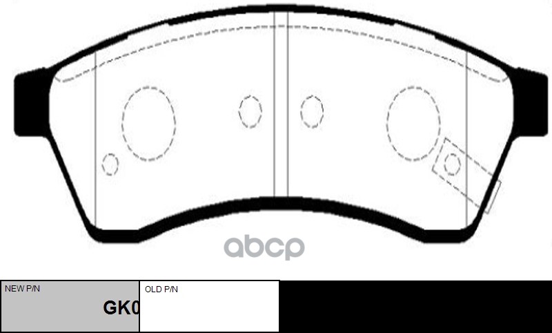 Колодки тормозные дисковые задние Chevrolet Epica 2007 ~ 2011 CTR арт. GK0444