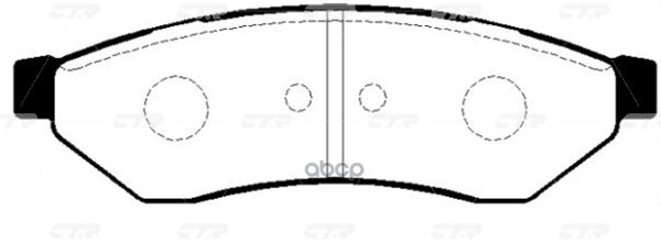 Колодки тормозные дисковые задние Chevrolet Epica 2005 ~ / Evanda 2002 ~ 2006 CTR арт. GK0446