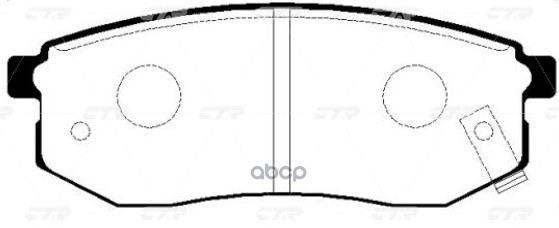 Колодки тормозные дисковые HYUNDAI SANTAMO GK0465 CTR арт. gk0465