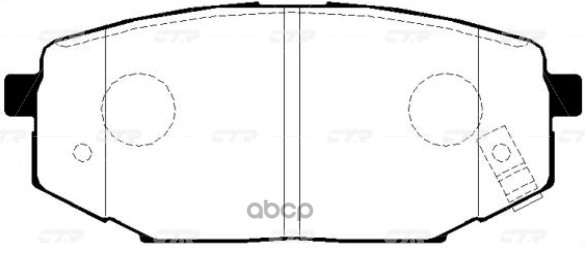 / Ckkh-13 Колодки Тормозные Дисковые | Зад | CTR арт. GK0467