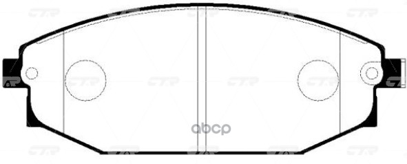 Колодки тормозные дисковые HYUNDAI GALLOPER GK0471 CTR арт. gk0471