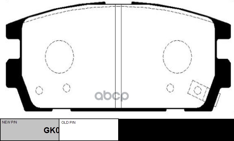 Колодки тормозные дисковые HYUNDAI GK0477 CTR арт. gk0477