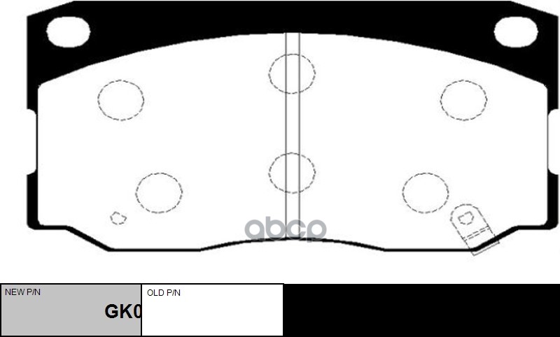 Колодки тормозные дисковые передние Hyundai County 2004 ~ / E-County 2004 ~ / HD72 2004 ~ 2009 / HLD CTR арт. GK0482