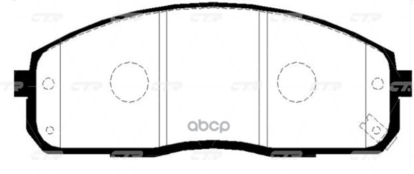 Колодки тормозные дисковые передние Hyundai Starex 1998 ~ 2004 / H1 1997 ~ 2007 / H100 Truck 2006 ~ CTR арт. GK0483