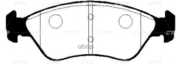 Колодки передние KIA Clarus 1.8i/2.0i 9699 CKKK8 CTR GK0514 CTR арт. GK0514