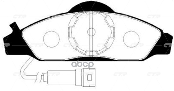/ Ckks-6 Колодки Тормозные Дисковые | Перед | CTR арт. GK0562