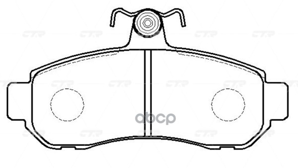 Колодки тормозные дисковые MITSUBISHI GK0569 CTR арт. gk0569