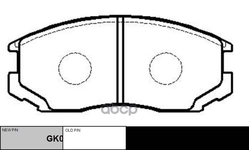 Колодки тормозные дисковые передние Mitsubishi Lancer/Colt 1.3-2.0/1.8D-2.0D 88 (старый арт. CKM-3) GK0571 CTR арт. GK0571