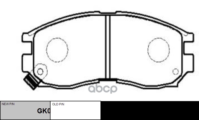 Колодки тормозные дисковые передние Mitsubishi Galant 1.8-2.0TD 87-96/Space Wagon 91-98 (старый арт. CKM-7) GK0575 CTR арт. G...