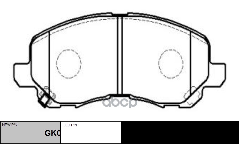 Колодки тормозные MITSUBISHI Lancer 2003 ~ 2013 / Galant Fortis 2007 ~ DODGE Caliber 2006 ~ 2011 перед прав.лев. (старый арт....