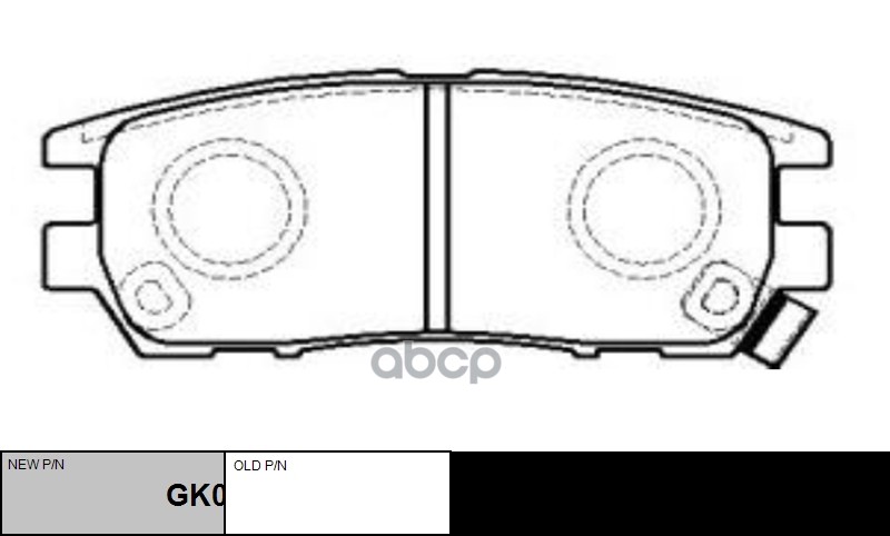 Колодки тормозные дисковые задние Mitsubishi Pajero (старый арт. CKM-36) GK0604 CTR арт. GK0604