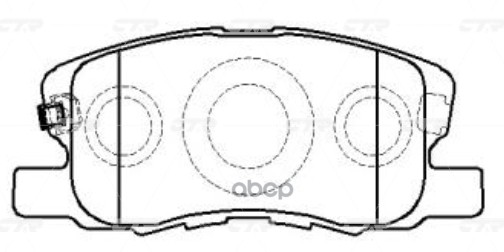 Колодки передние MITSUBISHI Colt IV 04-12 CTR GK0636 CTR арт. GK0636