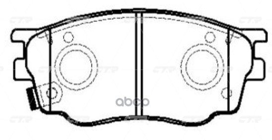 Колодки тормозные дисковые передние Mazda 6 2002 ~ 2013 / Atenza 2002 ~ 2007 CTR арт. GK0655