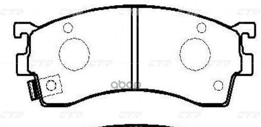 Колодки передние MAZDA CTR GK0667 CTR арт. GK0667