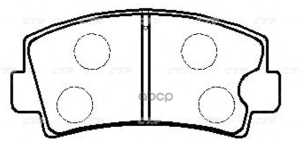Колодки задние MAZDA 6 02->/323 98-04/626 97-02 CTR GK0675 CTR арт. GK0675