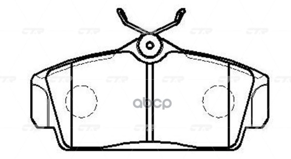 Колодки тормозные дисковые передние Nissan Almera 2000 ~ 2006 / Primera 1996 ~ 2002 / Sunny 1999 ~ 2 CTR арт. GK0769