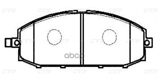 Колодки передние INFINITI CTR GK0829 CTR арт. GK0829