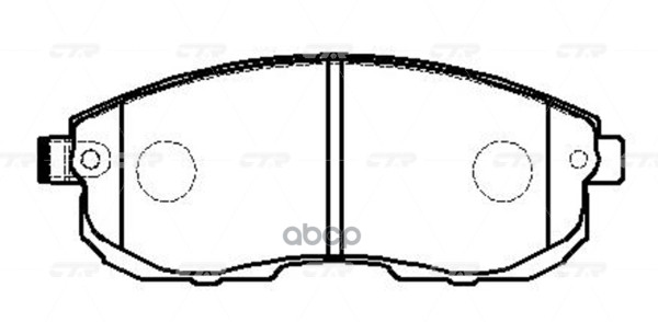 / Ckn-119 Колодки Тормозные Дисковые | Перед | CTR арт. GK0834