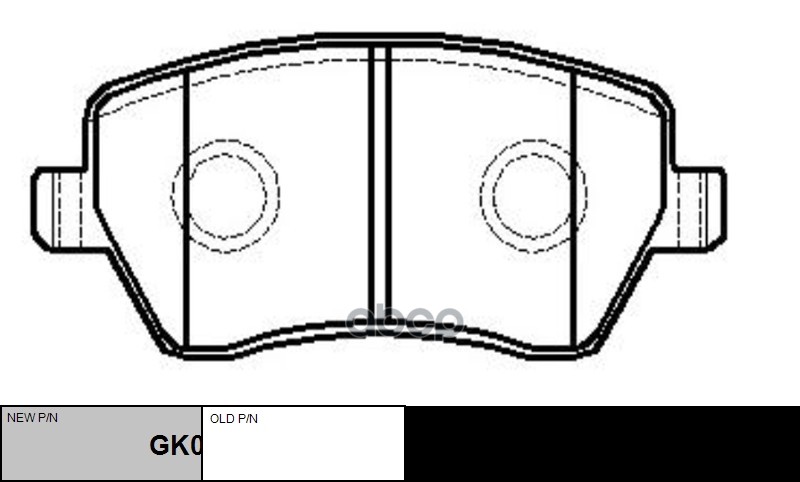Колодки тормозные дисковые LADA VESTA / RENAULT DUSTER / NISSAN NOTE, MICRA K12 (старый арт. CKN-126) GK0841 CTR арт. GK0841