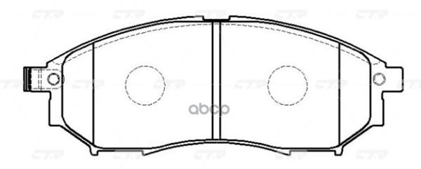 Колодки тормозные дисковые CTR арт. GK0853