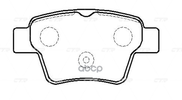 Колодки задние CITROEN C4/PEUGEOT 307 CTR GK0902 CTR арт. GK0902