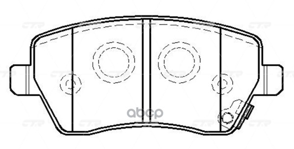 Колодки тормозные дисковые передние LADA Largus 2012 ~ / Vesta 2015 ~ / Xray 2015 ~ ; Mercedes 108 2 CTR арт. GK0973