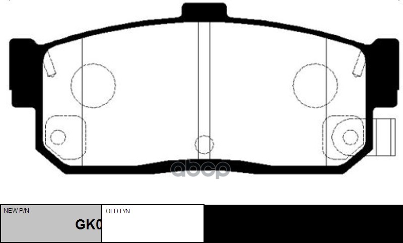 Колодки тормозные дисковые задние Primera 1990 ~ 1997 CTR арт. GK0976