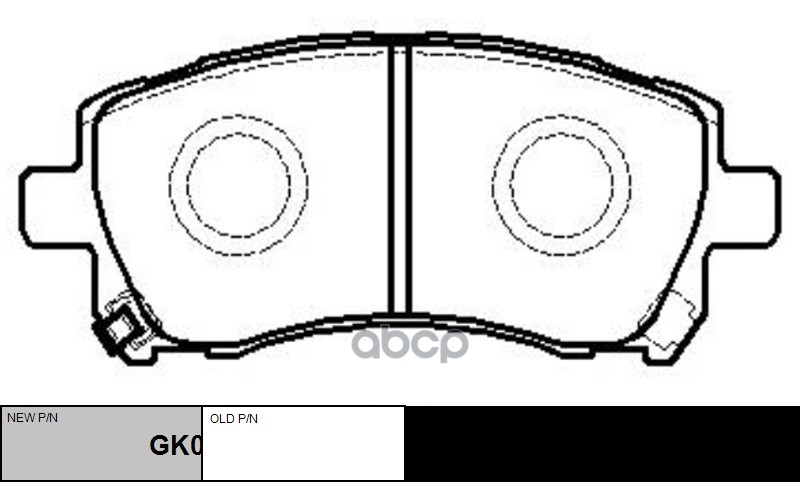 Колодки тормозные дисковые передние Subaru Forester 1997 ~ 2002 / Impreza 1992 ~ 2008 / Legacy 1993 CTR арт. GK0988