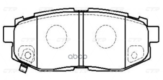 Колодки Задние Subaru Tribeca B9 3.0 01/05-> Ctr Gk1014 CTR арт. GK1014