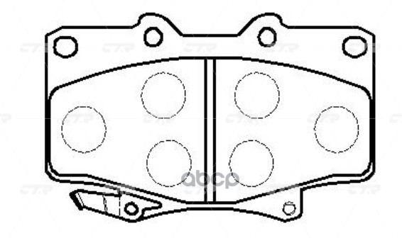 Колодки передние TOYOTA Land Cruiser 80 CTR GK1019 CTR арт. GK1019