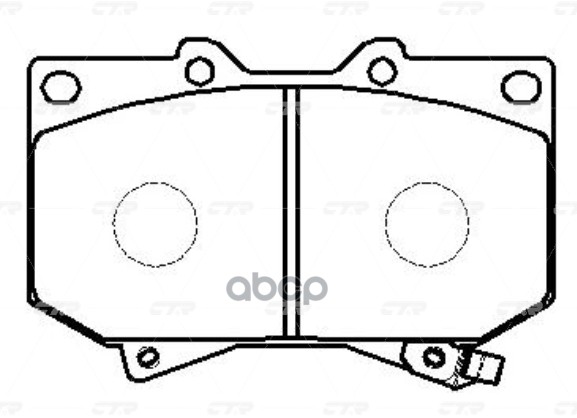 / Ckt-30 Колодки Тормозные Дисковые | Перед | CTR арт. GK1044