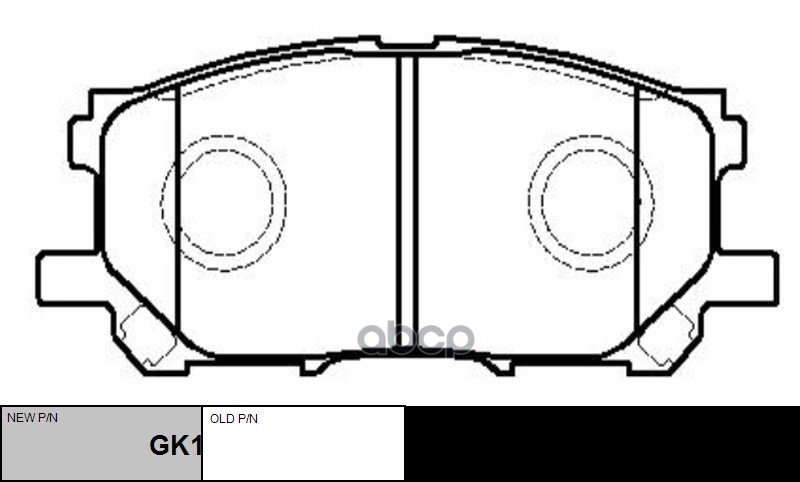 Колодки тормозные дисковые передние Lexus RX300 all 03 (старый арт. CKT-45) GK1059 CTR арт. GK1059