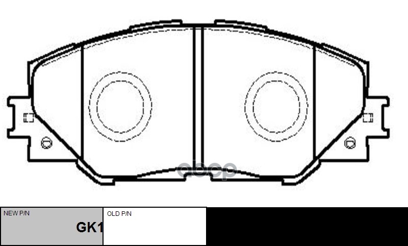 Колодки тормозные дисковые передние Toyota RAV IV 2.0VVT-i/2.2D-4D 06 (старый арт. CKT-49) GK1063 CTR арт. GK1063