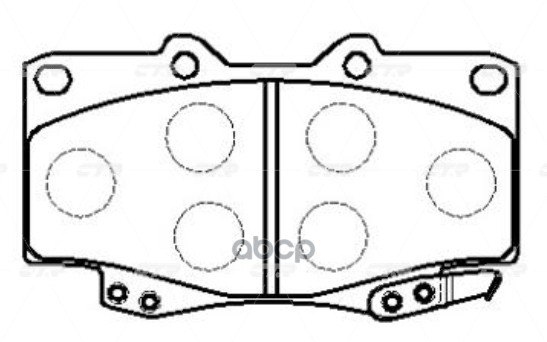 Колодки передние TOYOTA HiLux 2007-> CTR GK1070 CTR арт. GK1070