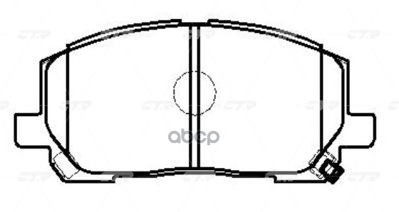 Колодки передние Lexus RX (00-)/Toyota Highlander (01-) ? CTR GK1072 CTR арт. GK1072
