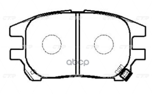 / Ckt-59 Gk1073 Колодки Тормозные Дисковые | Перед | CTR арт. GK1073