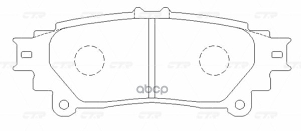 Колодки тормозные дисковые (старый арт. CKT-72) GK1085 CTR арт. GK1085