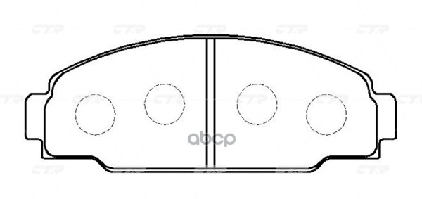Колодки тормозные дисковые передние Toyota Dyna 1985 ~ 2001 / Toyoace G25 1995 ~ 2003 / Quick Delive CTR арт. GK1137
