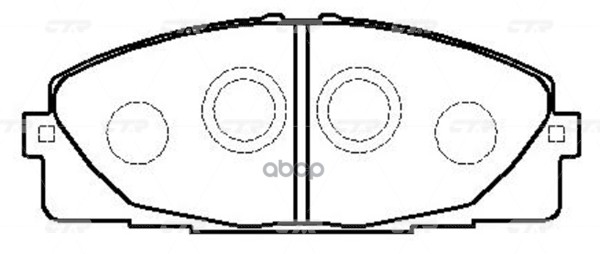 / Ckt-159 Колодки Тормозные Дисковые | Перед | CTR арт. GK1172