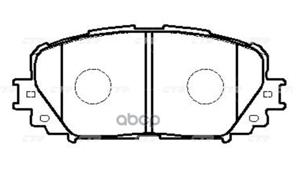 Колодки Тормозные Дисковые Toyota Belta 2005-2012, Corolla Axio 2012 -, Corolla Axio/Fielder 2012 - CTR арт. GK1173