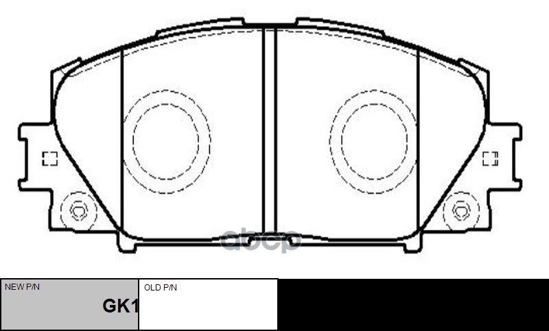 Колодки передние TOYOTA Yaris/Vitz 08/05-> CTR GK1186 CTR арт. GK1186