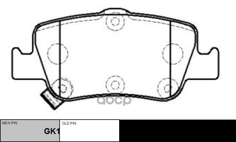 Колодки тормозные дисковые задние Toyota Auris 2006 ~ 2018/ Corolla 2006 ~ 2019 / Corolla Altis 2010 CTR арт. GK1189