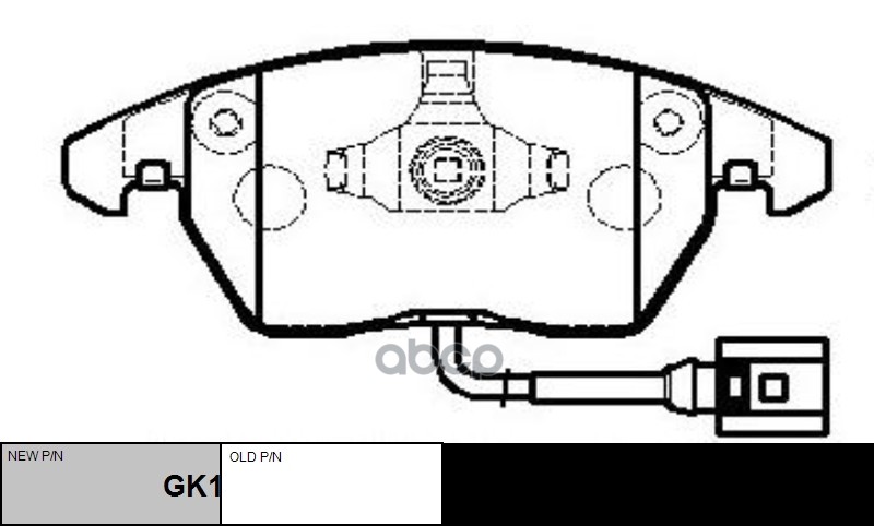 Колодки тормозные дисковые передние VW Beetle 2011 ~ 2016 / Caddy 2005 ~ 2015 / CC 2011 ~ 2016 / Eos CTR арт. GK1234