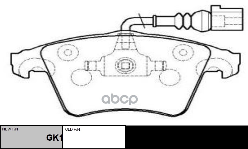 Колодки тормозные дисковые передние VW T5/Multivan (старый арт. CKVW-31) GK1258 CTR арт. GK1258