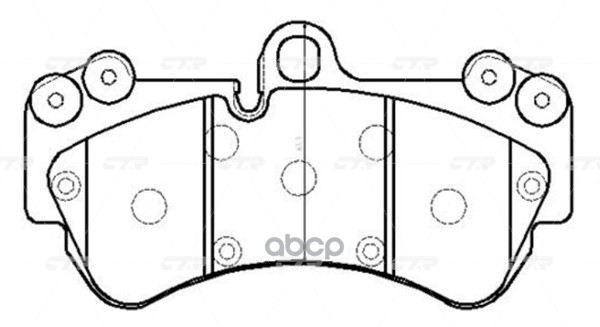 Колодки передние PORSCHE Cayenne/VW Touareg 190x99.4 CTR GK1260 CTR арт. GK1260