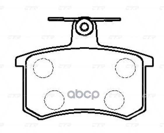 / Ckvw-42 Колодки Тормозные Дисковые | Зад | CTR арт. GK1269