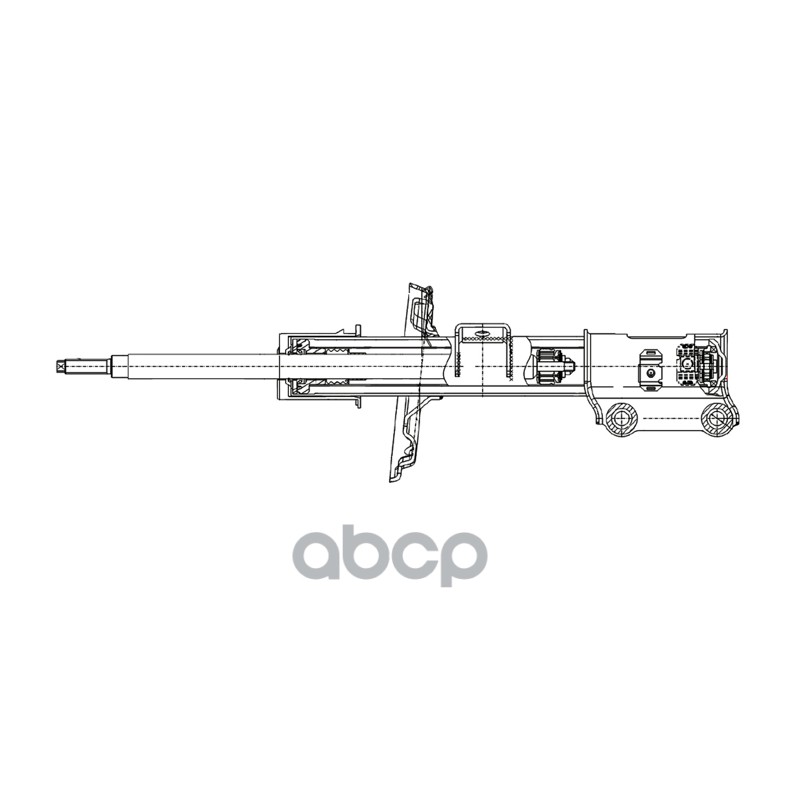 Стойка передняя Kia Rio 16-20 (Справа/ Газомасляный) CTR арт. GY1614G