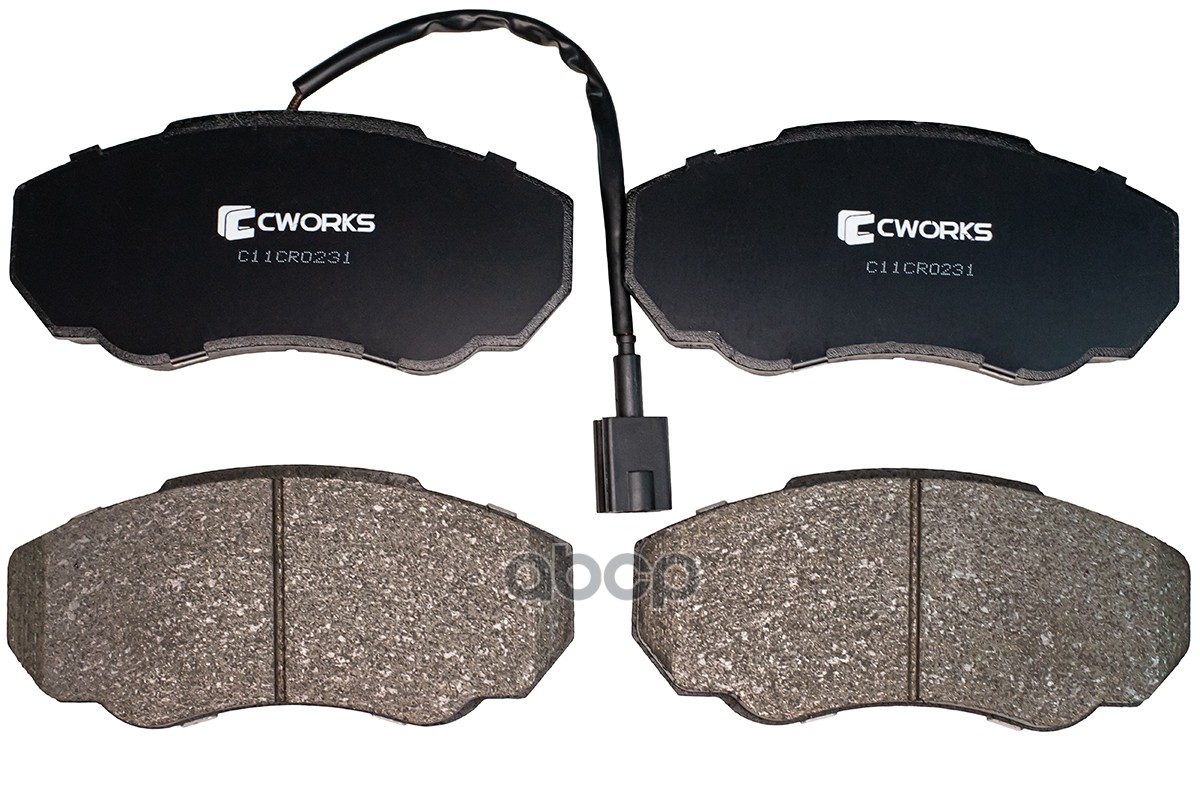 Тормозные колодки передние, Low Metallic C11CR0231 CWORKS арт. C11CR0231