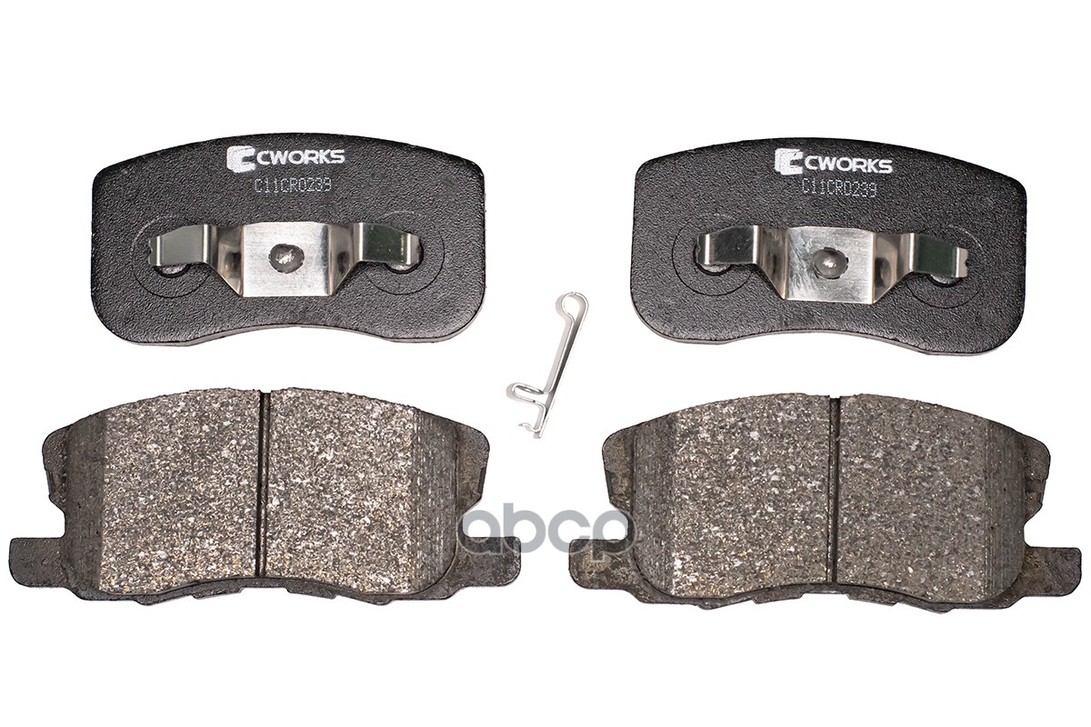 Тормозные колодки передние, Low Metallic C11CR0239 CWORKS арт. C11CR0239