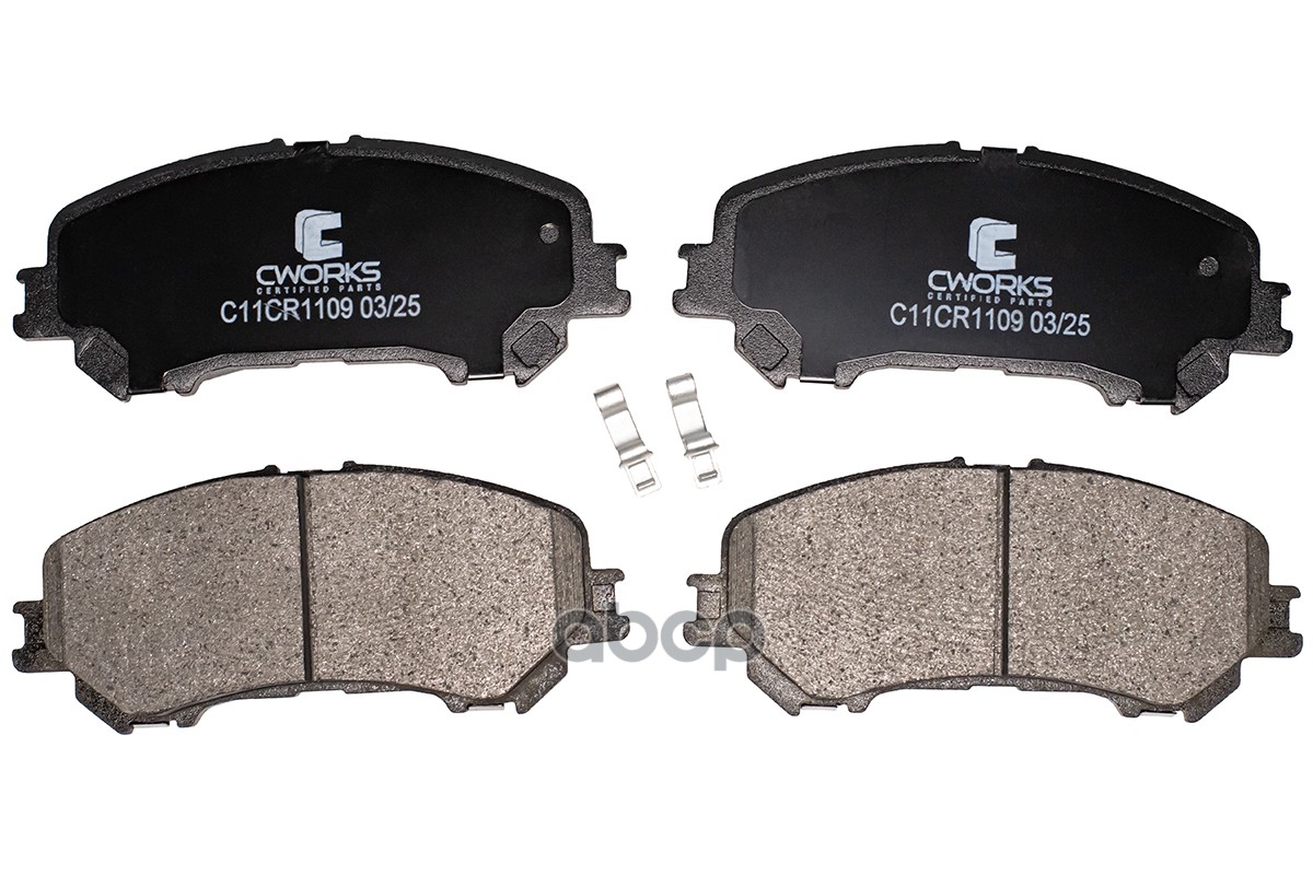 Колодки тормозные передние (Low Metallic) NISSAN CWORKS арт. c11cr1109